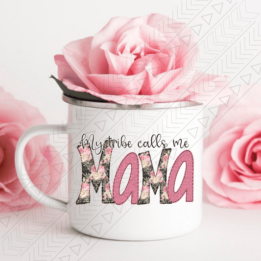 Tribe Calls Me Mama Enamel Mug Mug