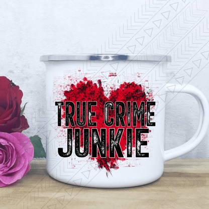 True Crime Junkie Enamel Mug Mug